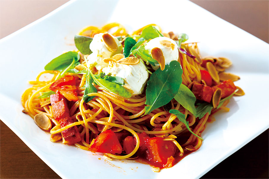 Pasta with Ripe Tomato and Mascarpone